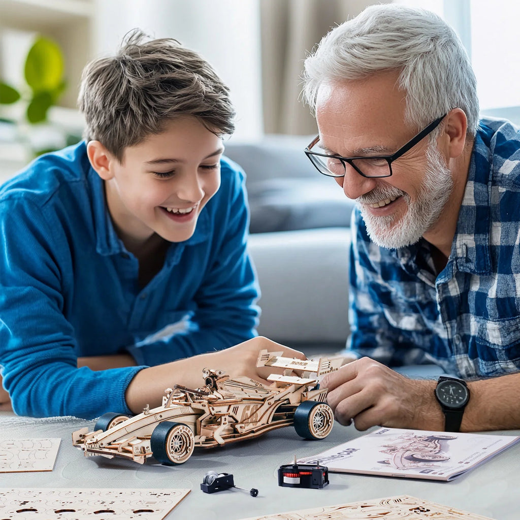 Puzzle 3D en Bois | Voiture Racing