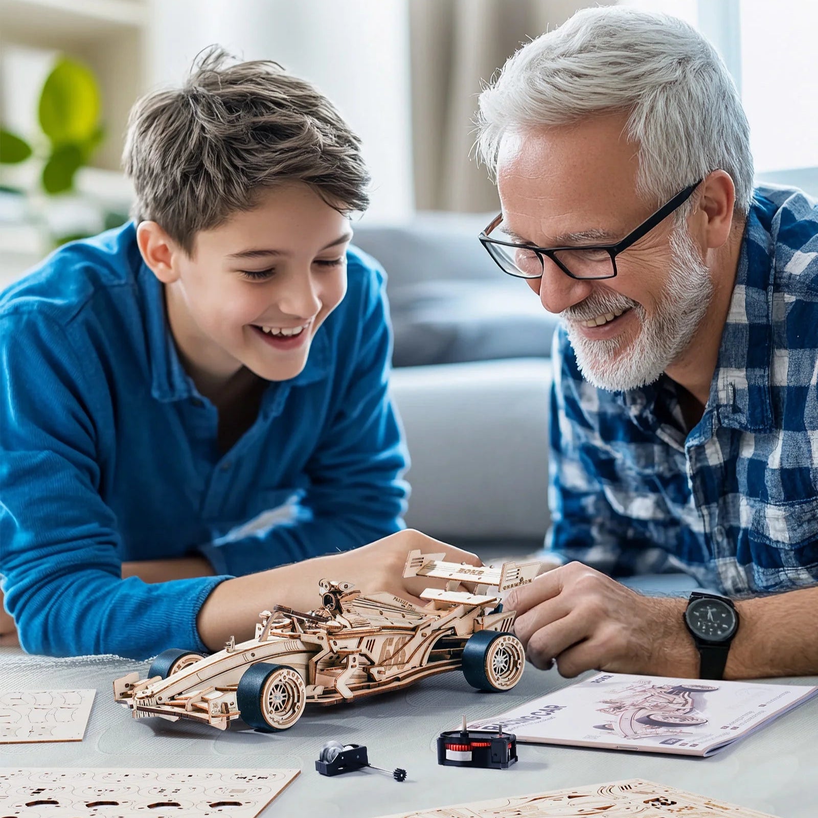 Puzzle 3D en Bois | Voiture Racing