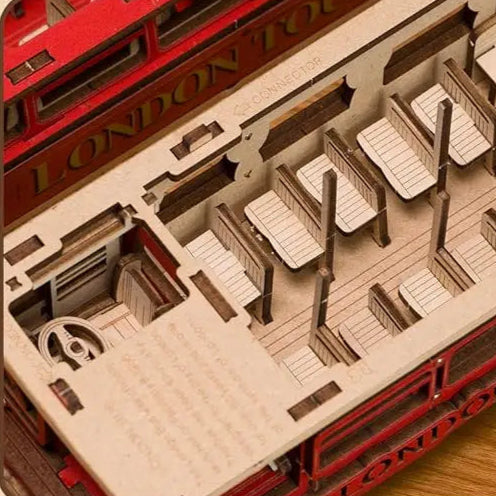 Puzzle 3D en Bois | Bus de Londres