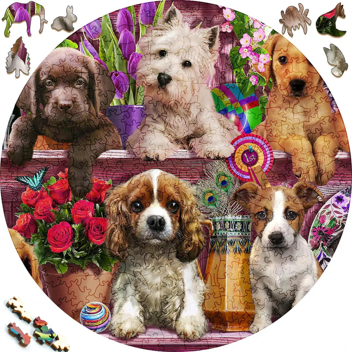 Puzzle 2D en Bois | Chiens