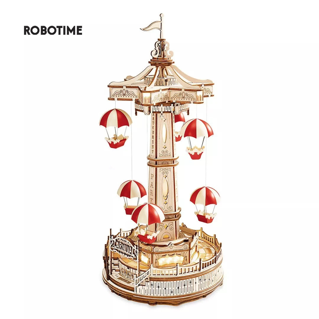 Puzzle 3D en Bois | Tour de parachute