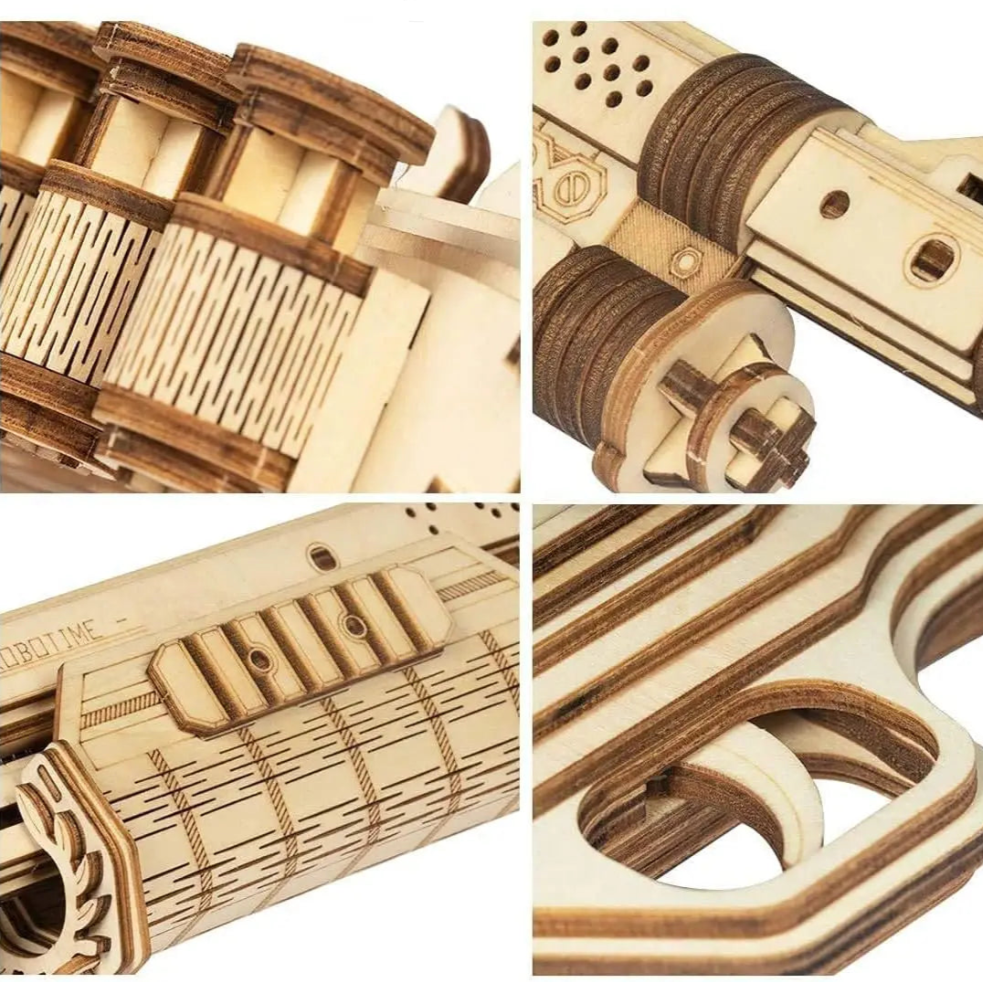 Puzzle 3D en Bois | Fusil à Pompe