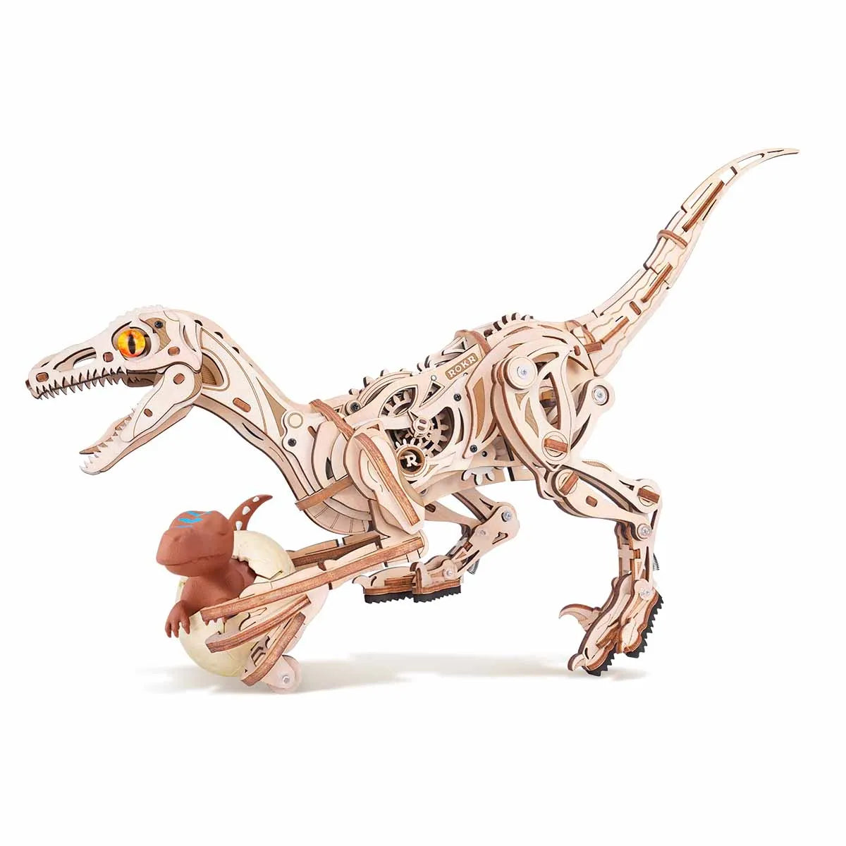 Puzzle 3D en Bois | Velociraptor