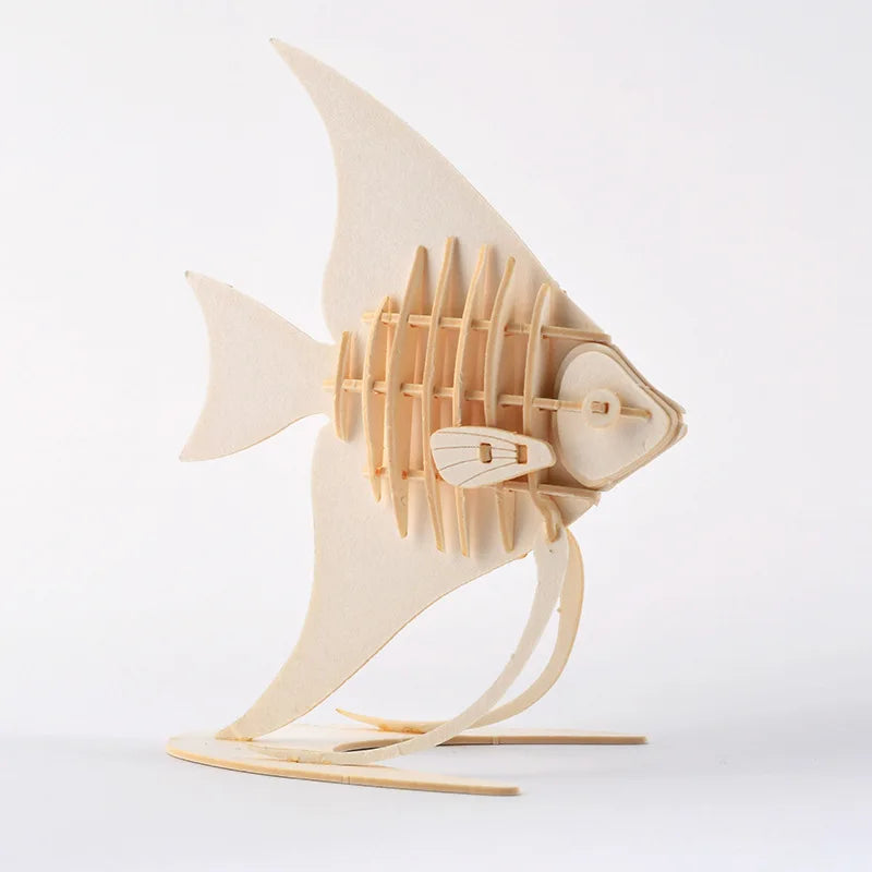 Puzzle 3D en Bois | Poisson