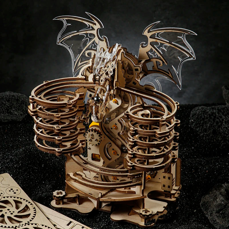 Puzzle 3D en Bois | Circuit Modèle Dragon