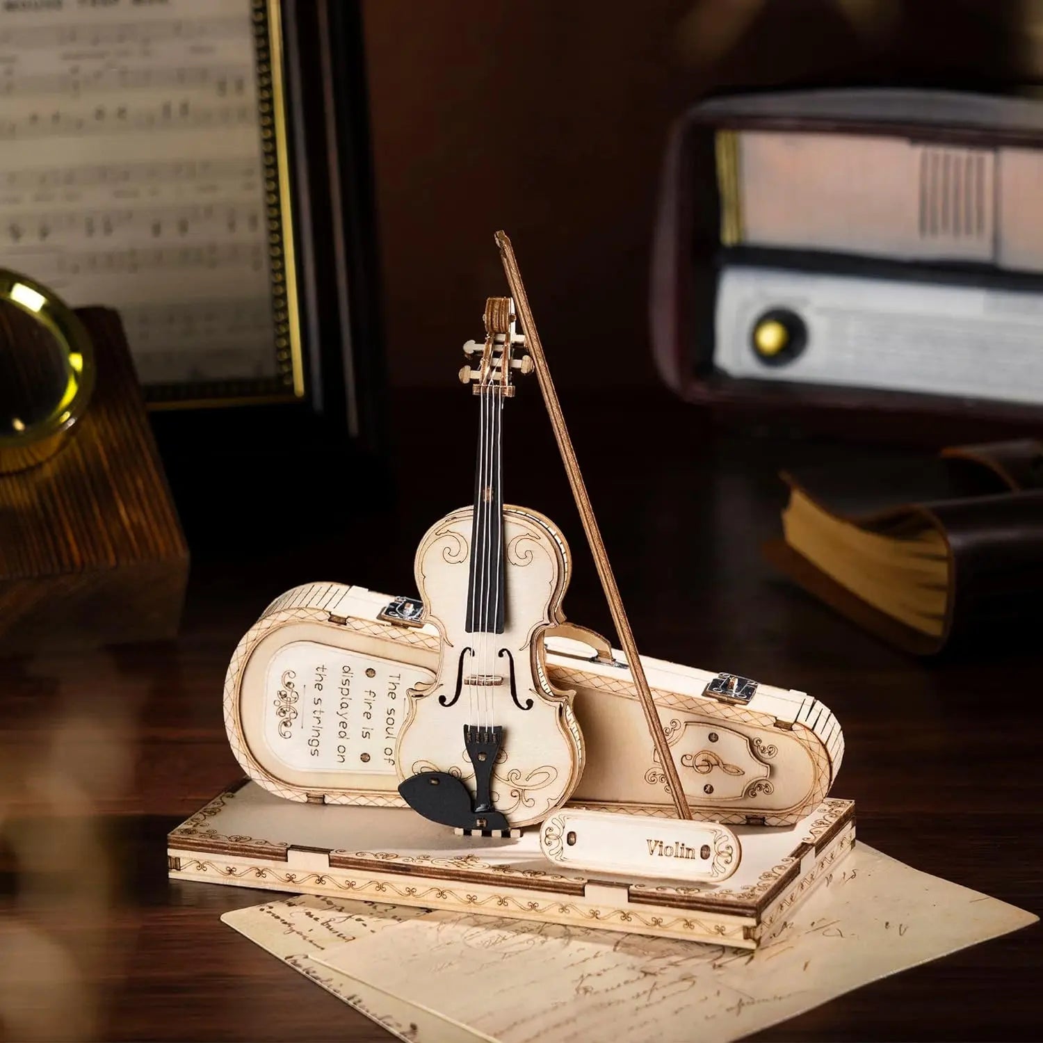Puzzle 3D en Bois | Violon Capriccio