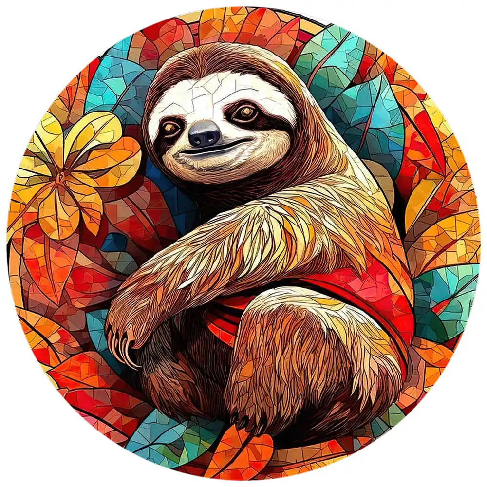 Puzzle 2D en Bois | Paresseux