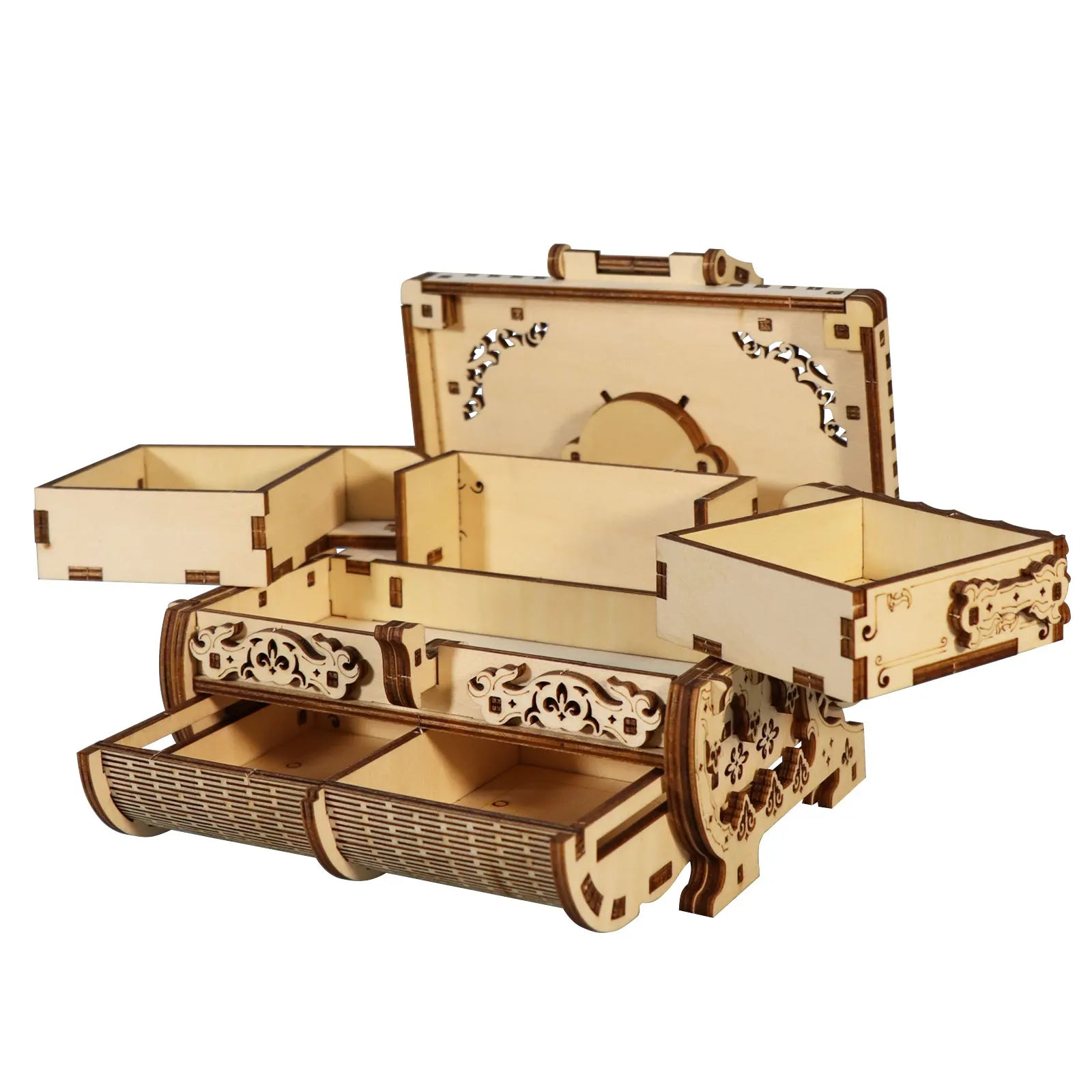 Puzzle 3D en Bois | Malle Antique