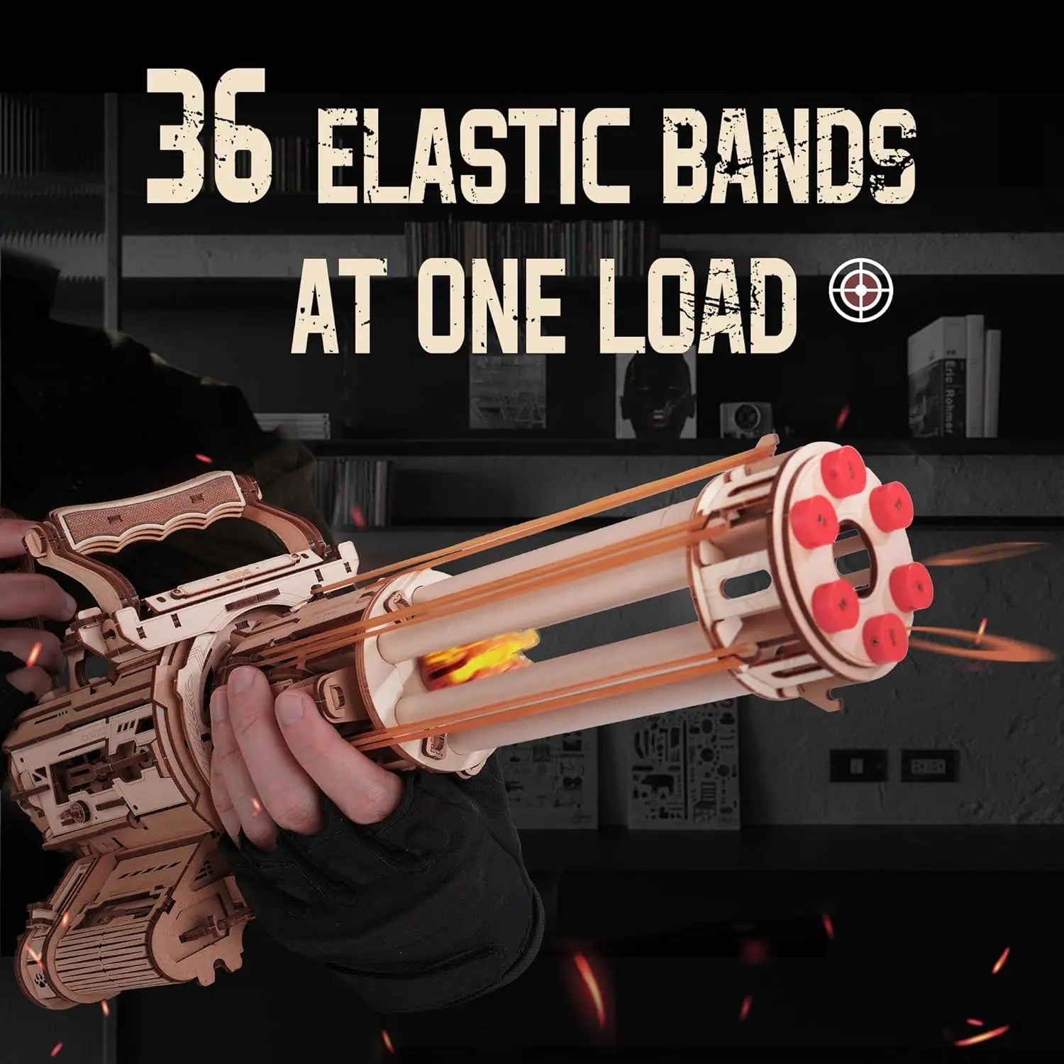 Puzzle 3D en Bois | Machine Gun