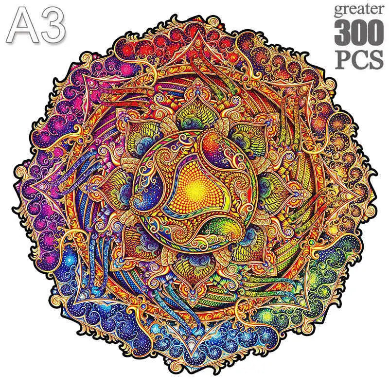 Puzzle 2D en Bois | Roue multicolore