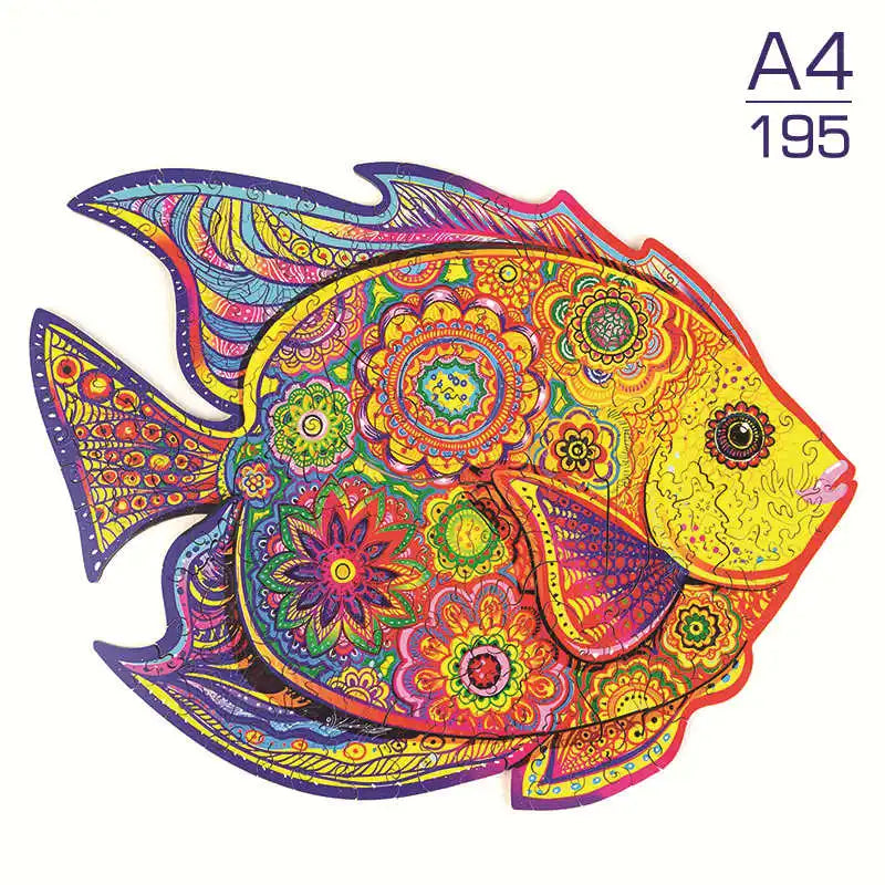 Puzzle 2D en Bois | Poisson
