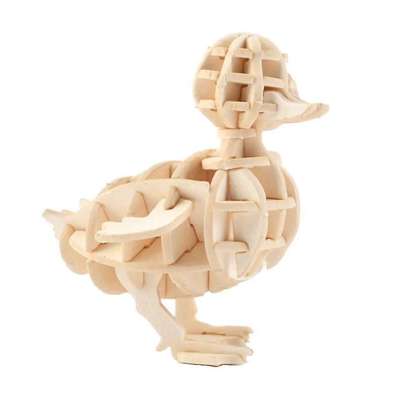Puzzle 3D en Bois | Canard