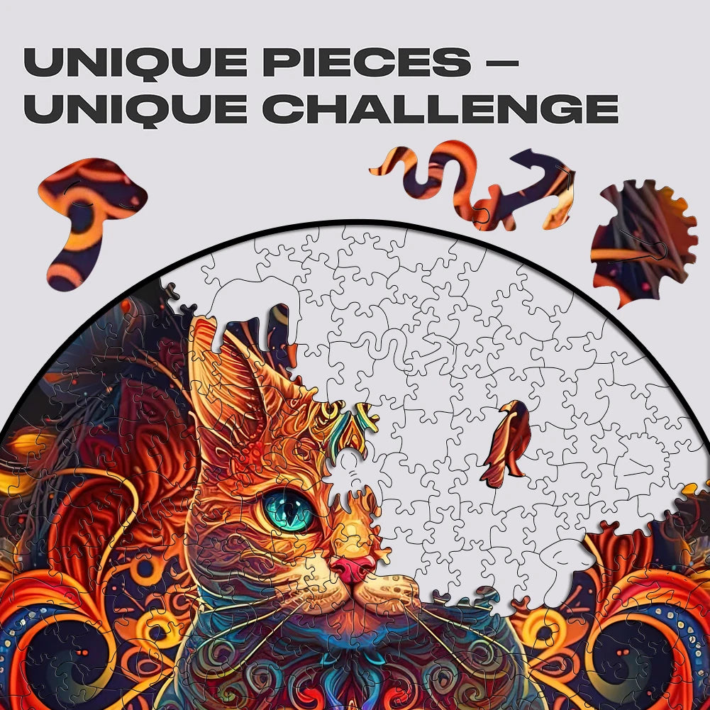 Puzzle 2D en Bois | Chat