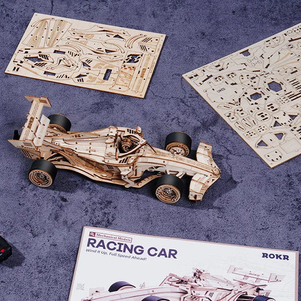 Puzzle 3D en Bois | Voiture Racing