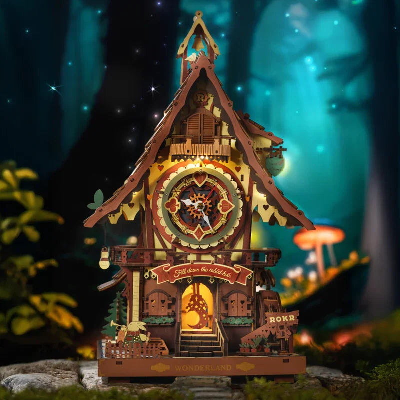 Puzzle 3D en Bois | Horloge Cuckoo
