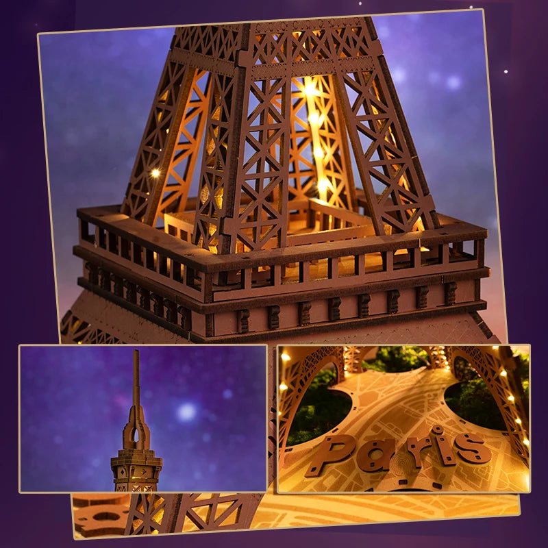 Puzzle 3D en Bois | Tour Eiffel