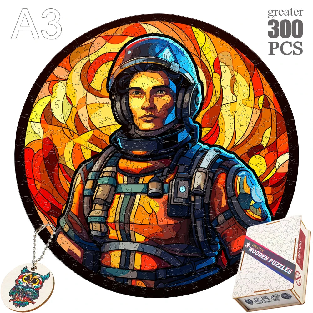 Puzzle 2D en Bois | Pompier