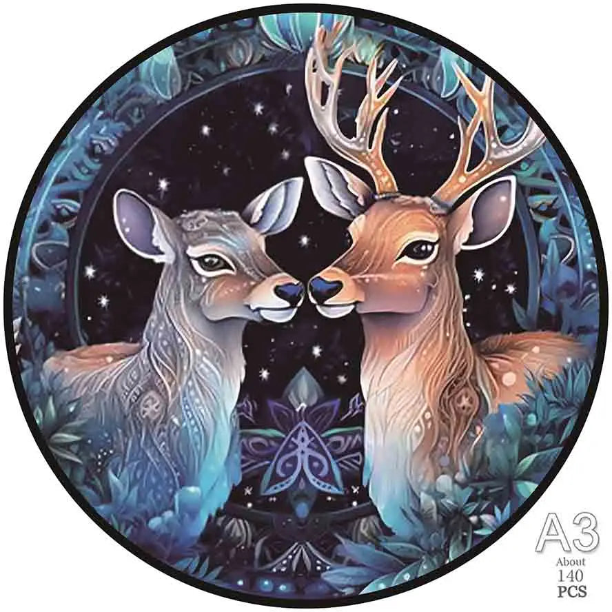 Puzzle 2D en Bois | Renne