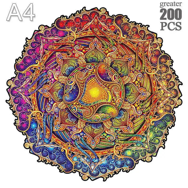 Puzzle 2D en Bois | Roue multicolore