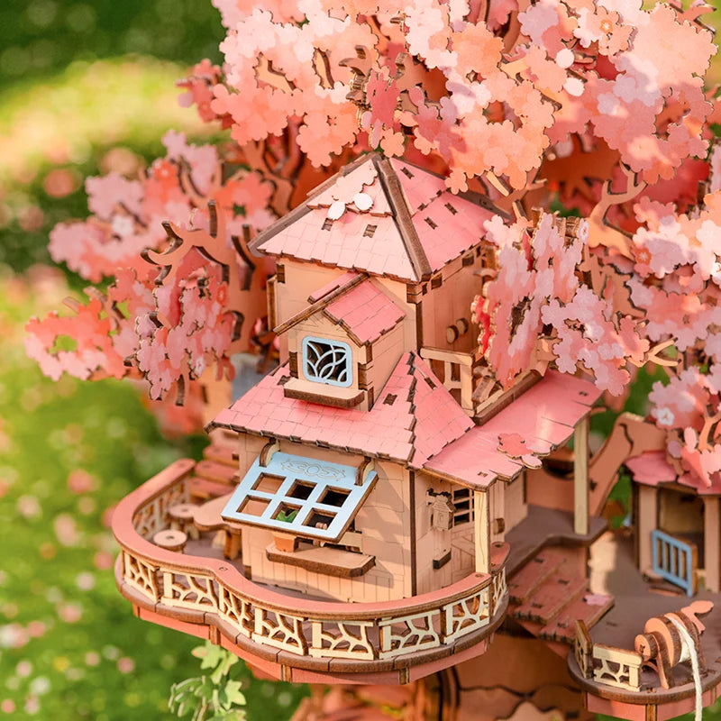 Puzzle 3D en Bois | Maison Arbre Sakura