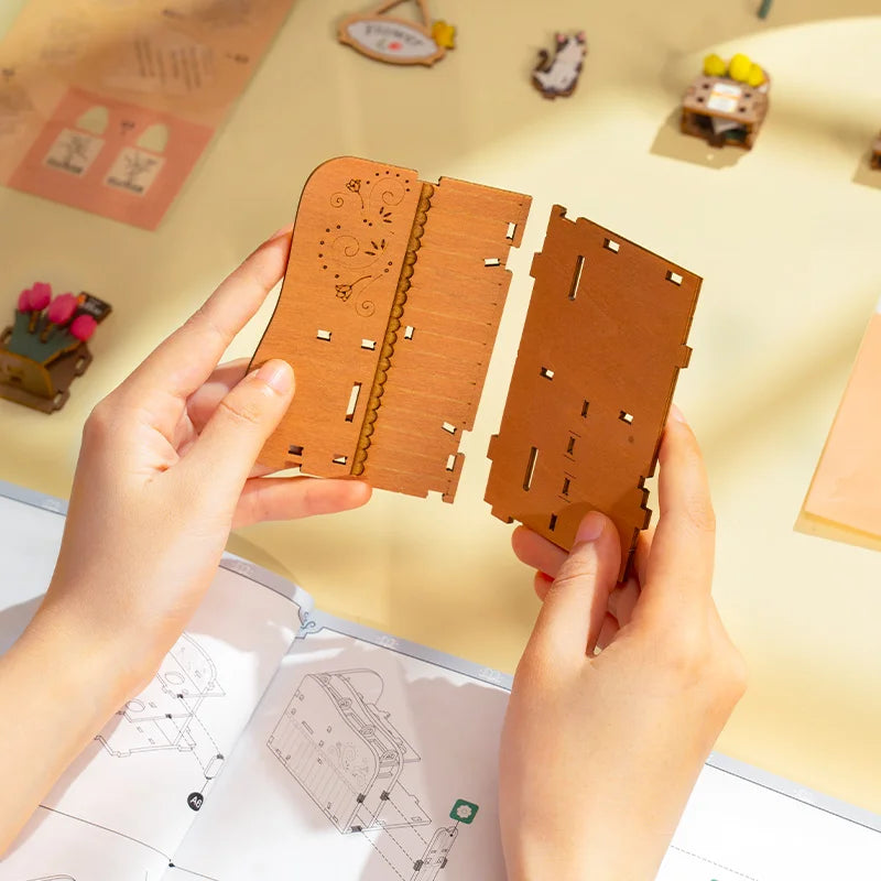 Puzzle 3D en Bois | Fleuriste