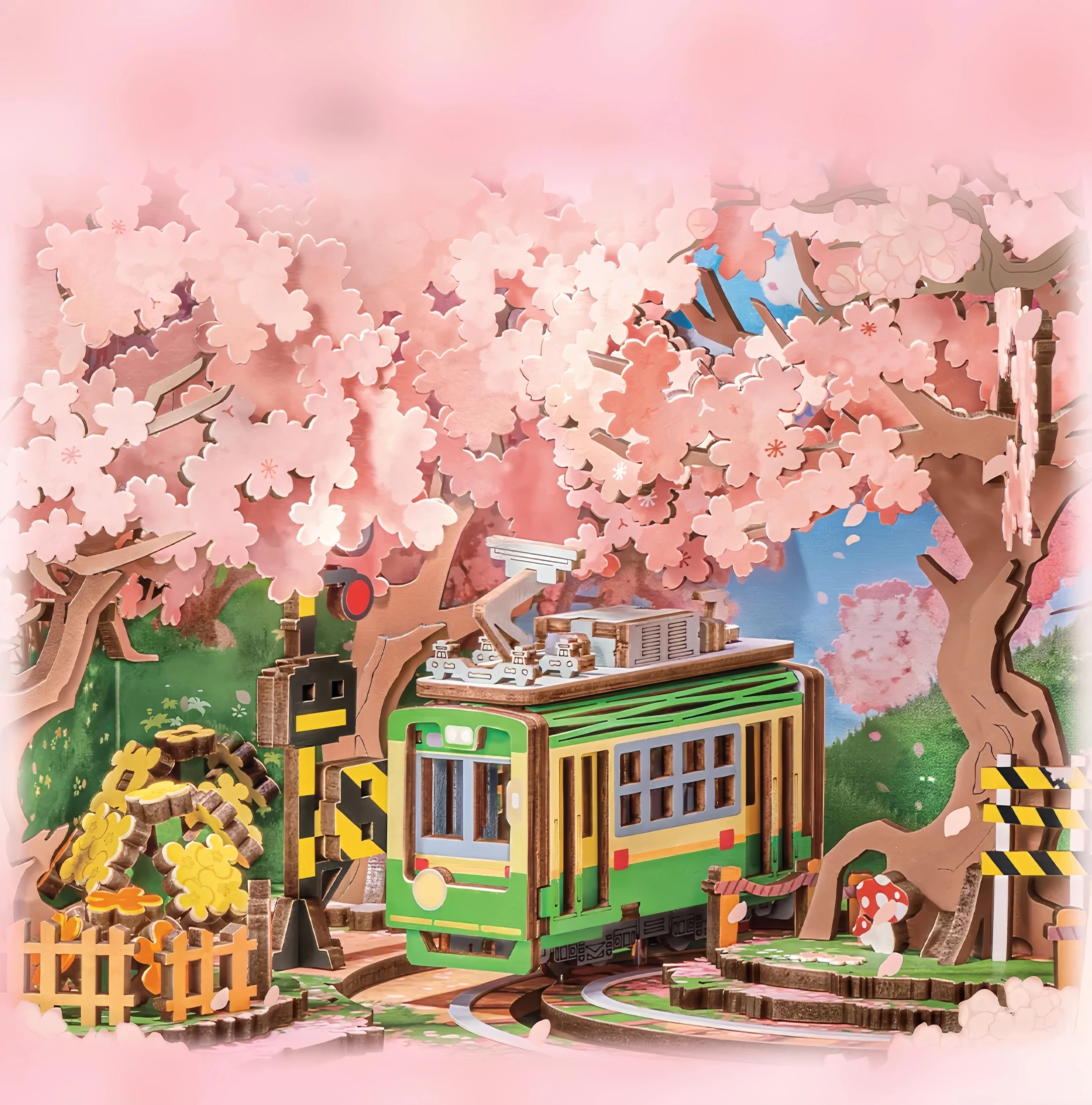 Puzzle 3D en Bois | Télévision Rétro Sakura