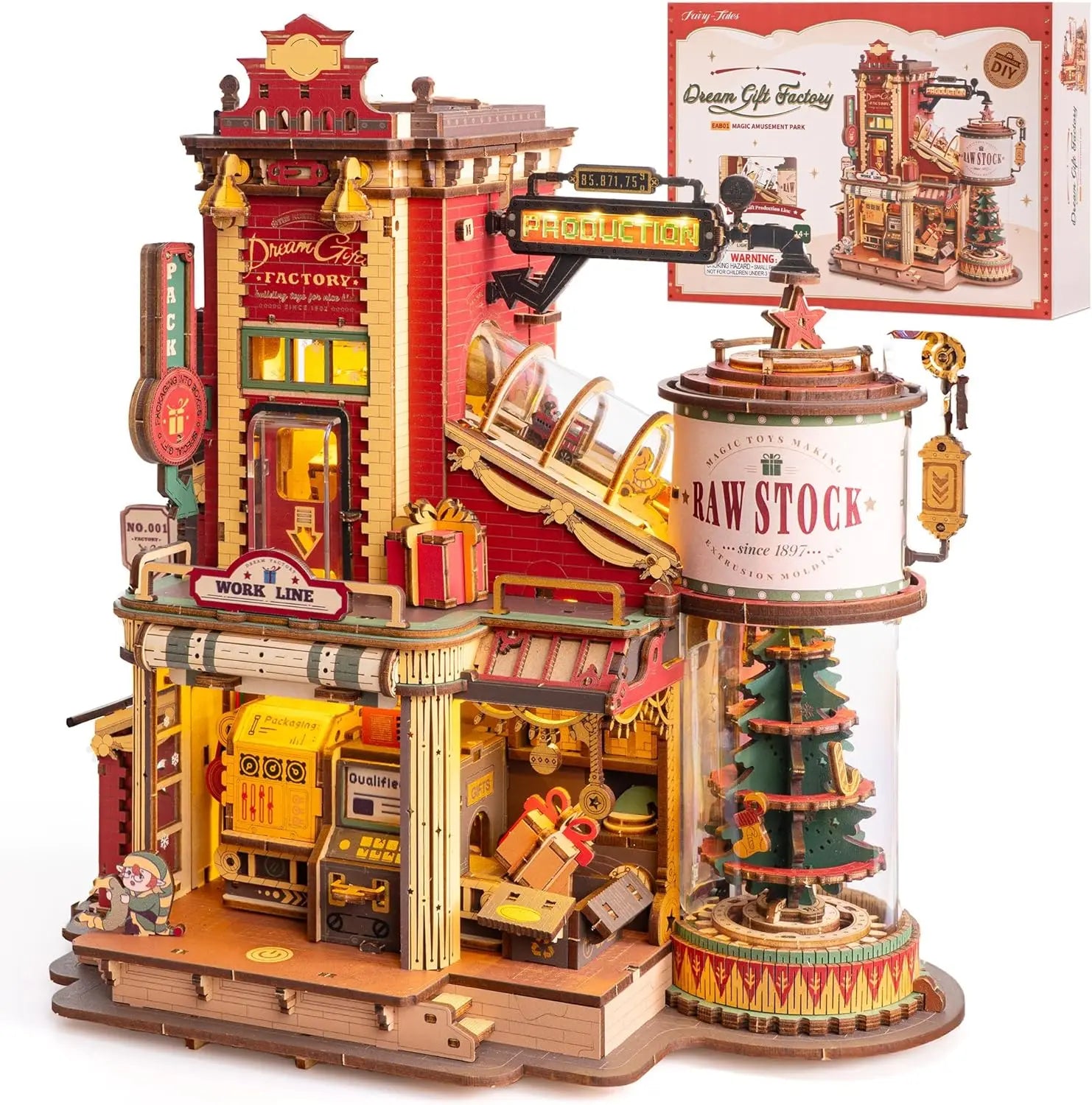 Puzzle 3D en Bois | Usine à cadeaux musical