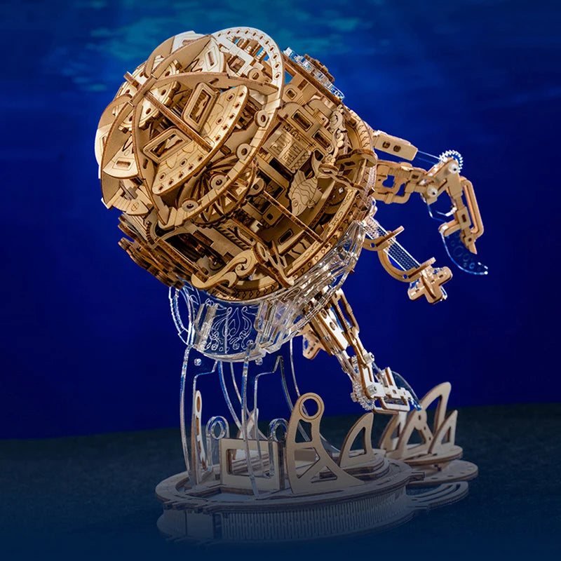 Puzzle 3D en Bois | Méduse