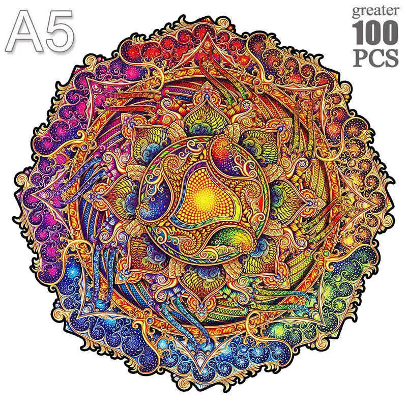 Puzzle 2D en Bois | Roue multicolore