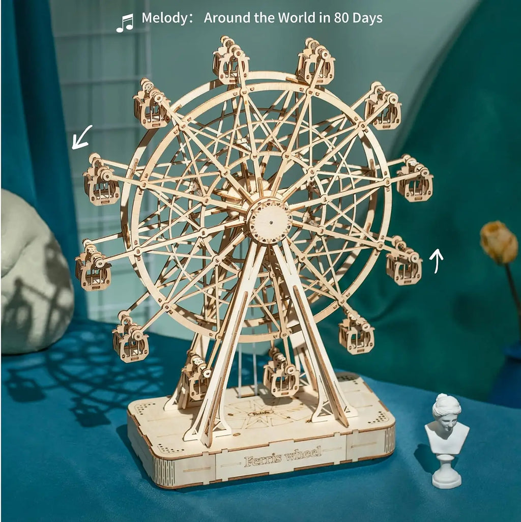 Puzzle 3D en Bois | Roue musical