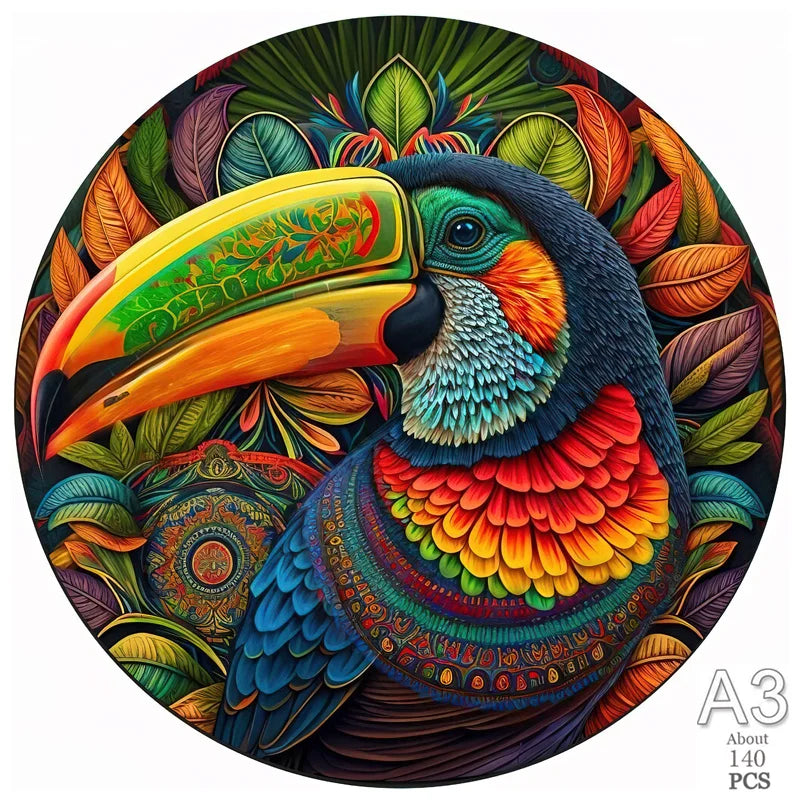 Puzzle 2D en Bois | Toucan