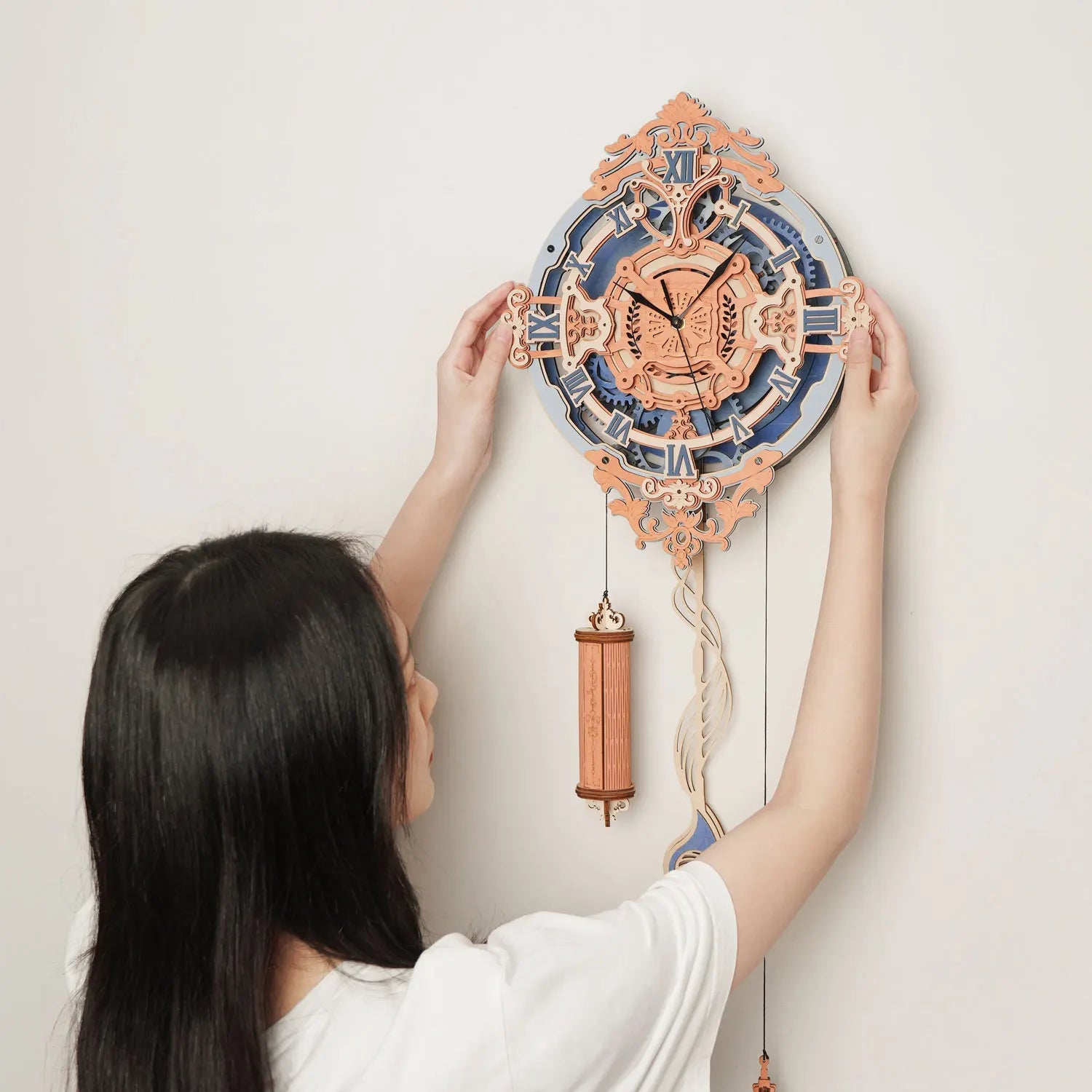 Puzzle 3D en Bois | Horloge Quartz