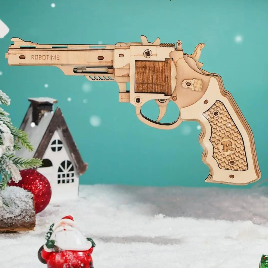 Puzzle 3D en Bois | Pistolet