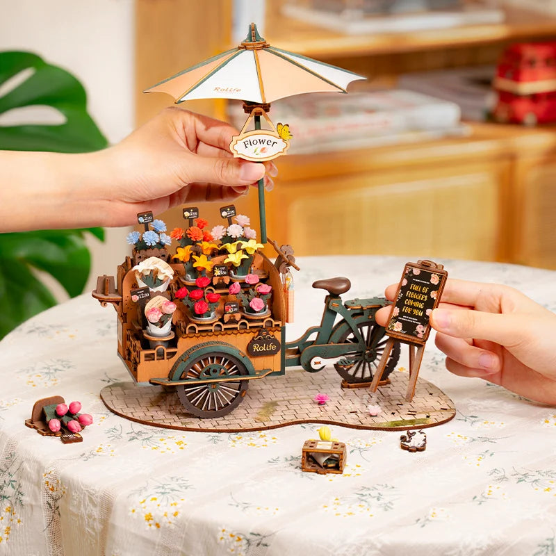 Puzzle 3D en Bois | Fleuriste