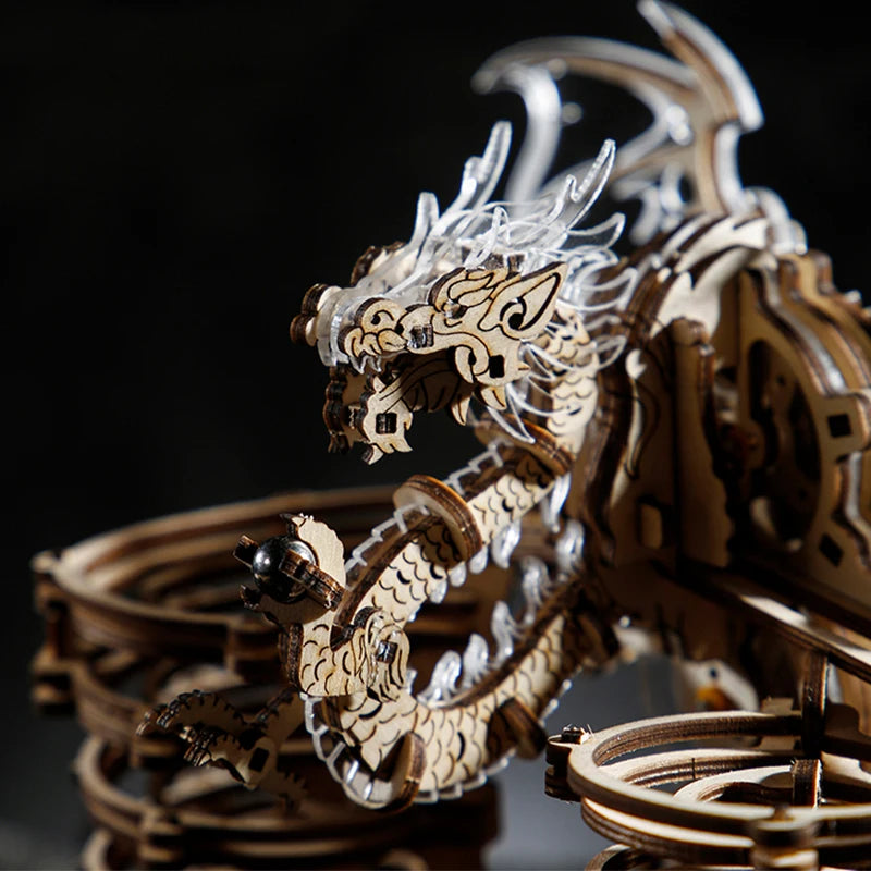 Puzzle 3D en Bois | Circuit Modèle Dragon