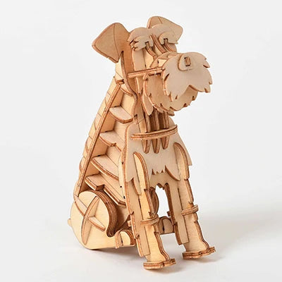 Puzzle 3D en Bois | Schnauzer