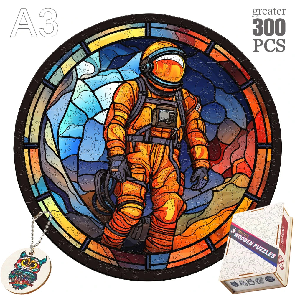Puzzle 2D en Bois | Cosmonaute