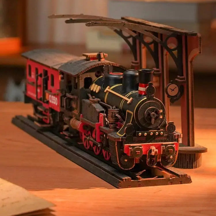 Puzzle 3D en Bois | Train décoratif