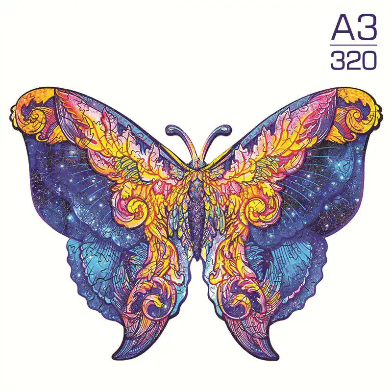 Puzzle 2D en Bois | Papillon