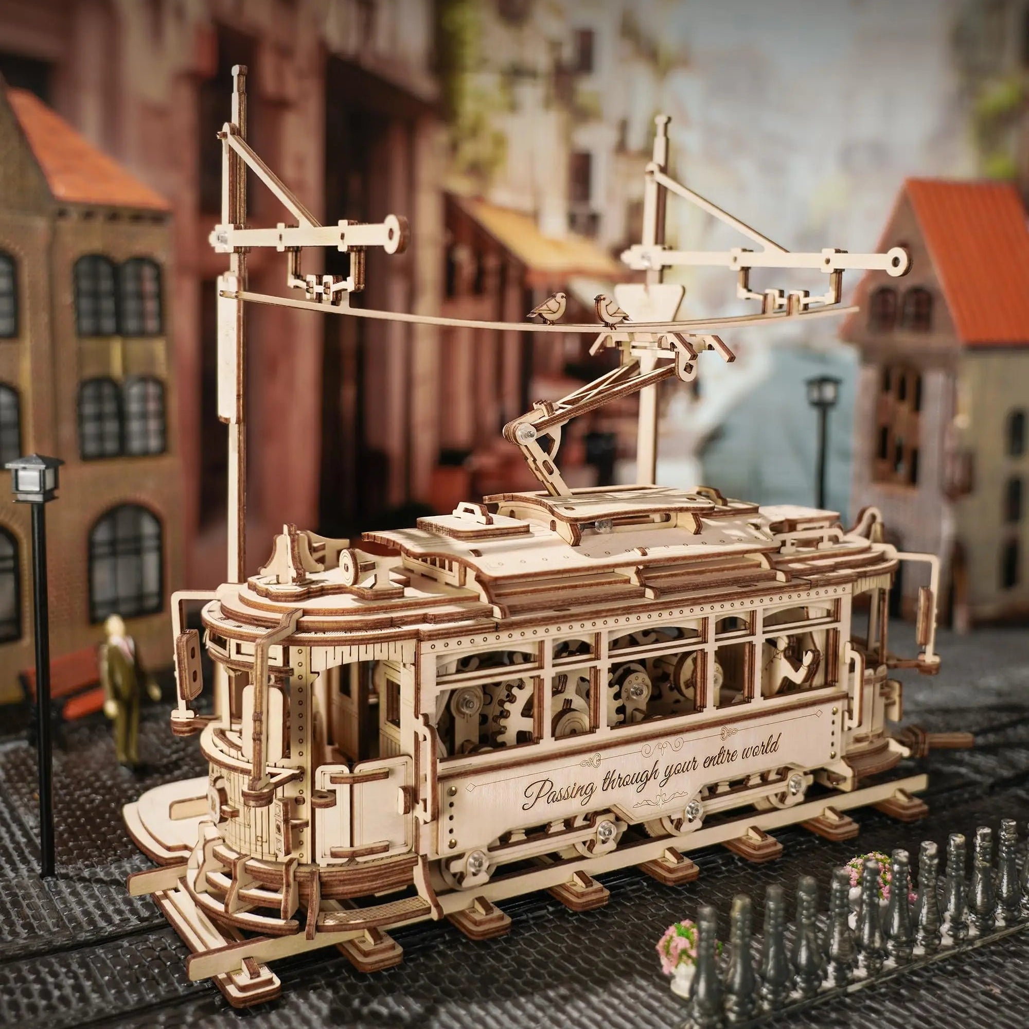 Puzzle 3D en Bois |Tramway
