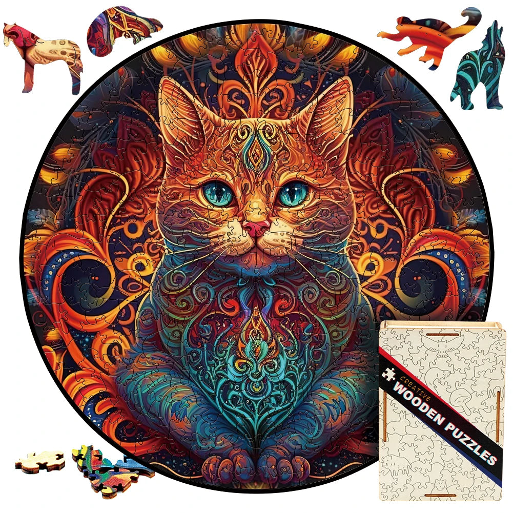 Puzzle 2D en Bois | Chat