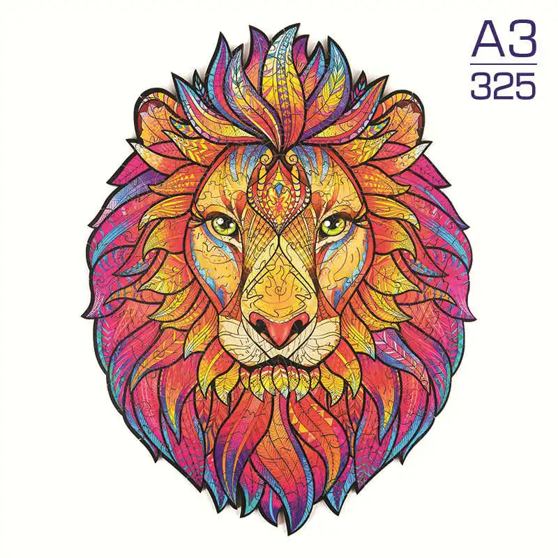 Puzzle 2D en Bois | Lion