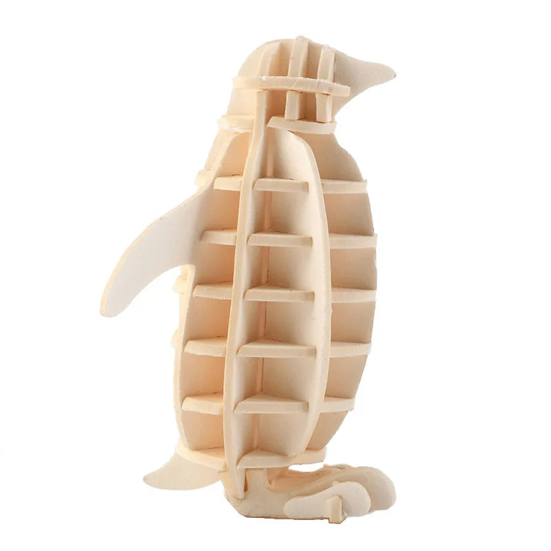 Puzzle 3D en Bois | Pengouin
