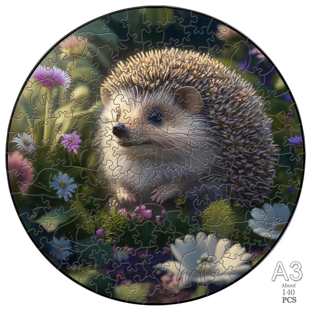 Puzzle 2D en Bois | Hérisson