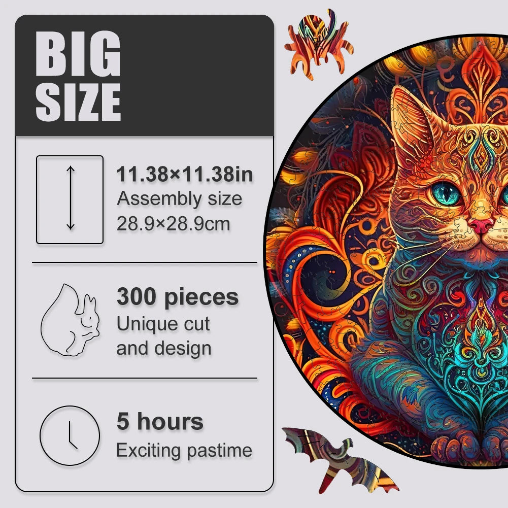Puzzle 2D en Bois | Chat