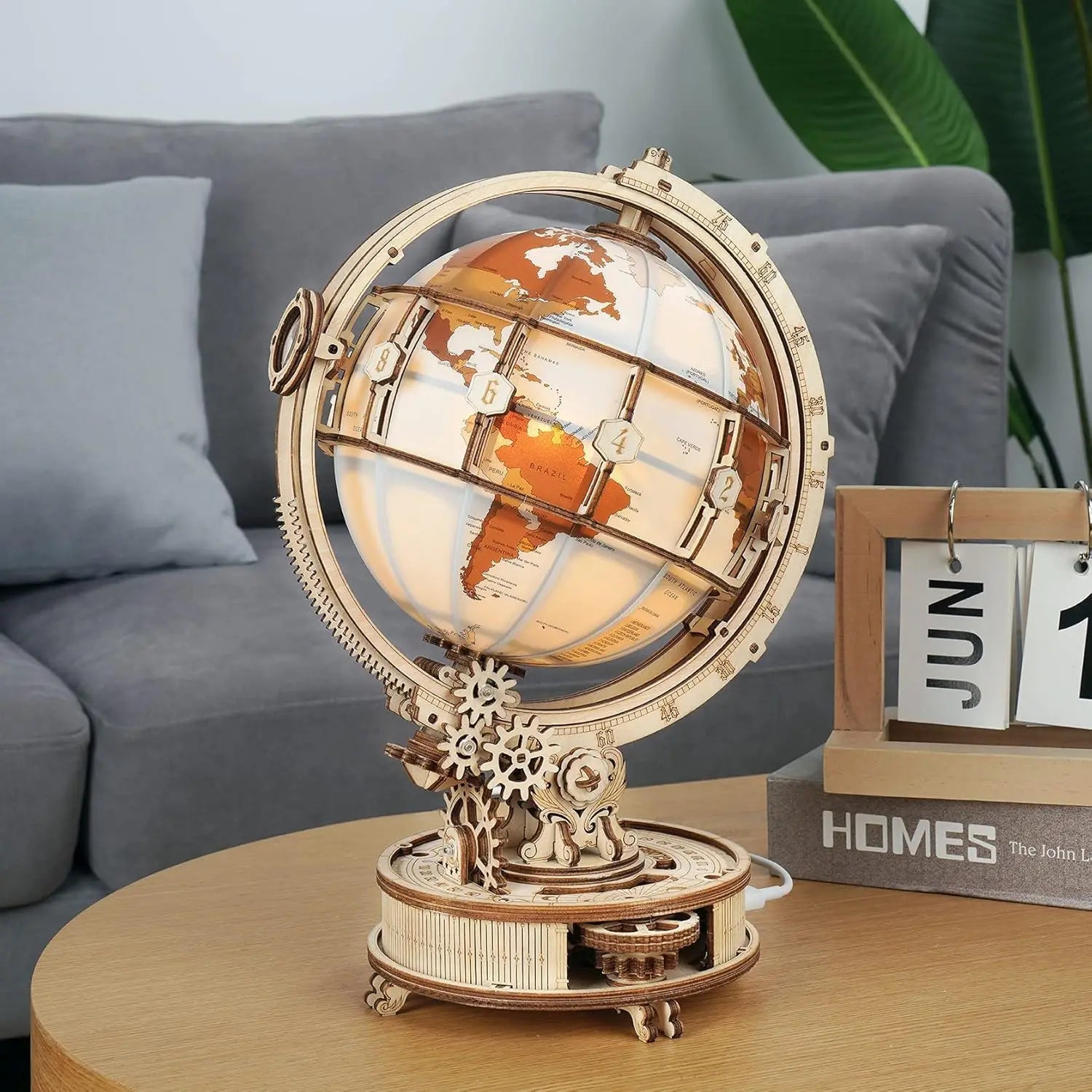 Puzzle 3D en Bois | Globe Terrestre