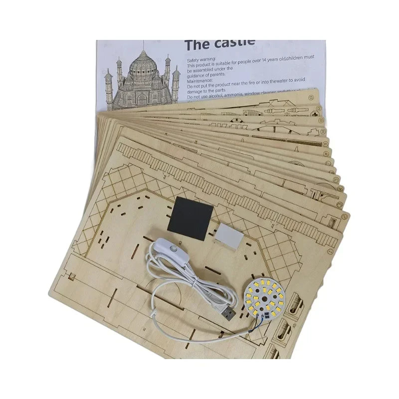 Puzzle 3D en Bois | Taj Mahal